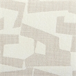 Sezanne Cream Vegan Leather and 2-Tone Jacquard Dining Chair