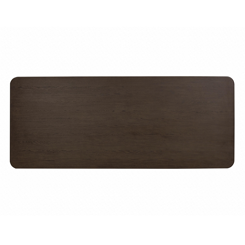 Akola Dark Brown Oak Dining Table