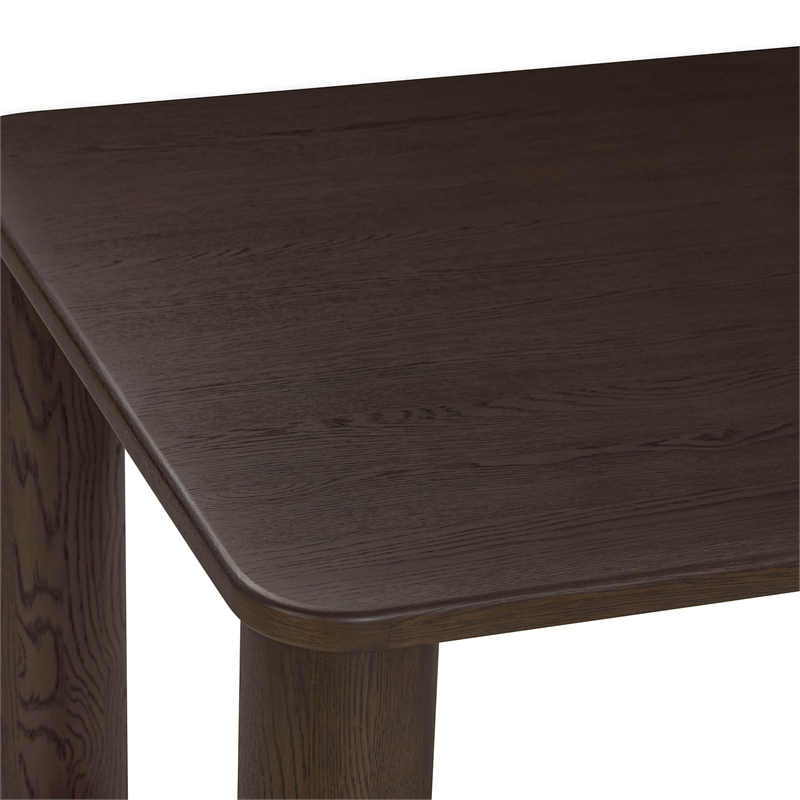 Akola Dark Brown Oak Dining Table