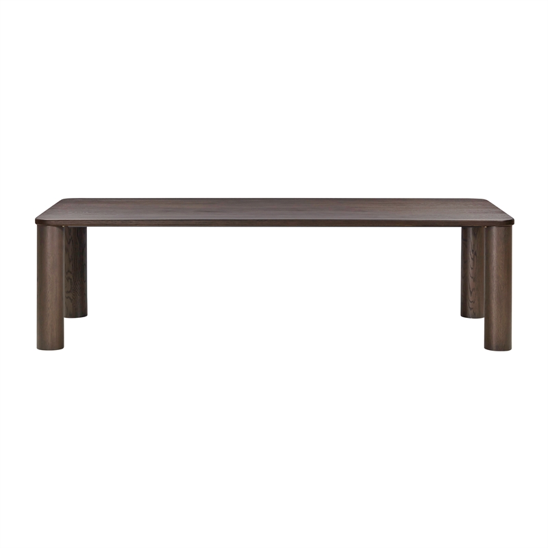 Akola Dark Brown Oak Dining Table