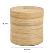 Matea Natural Rattan Arch Side Table