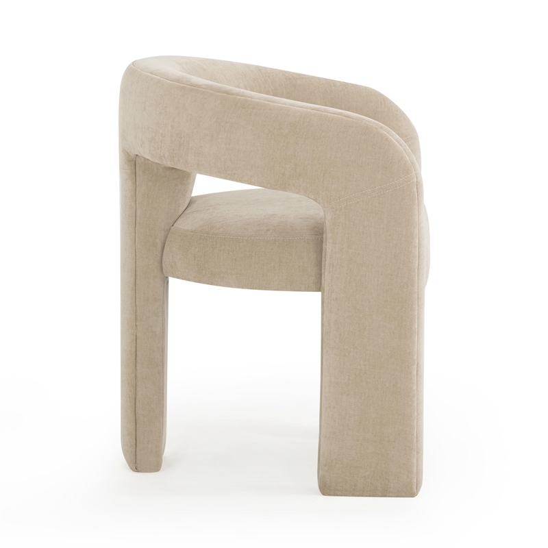 Malone Taupe Performance Chenille Dining Chair