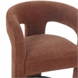 Malone Rust Red Performance Chenille Counter Stool