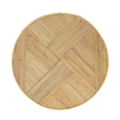 Matea Natural Rattan Cross Side Table