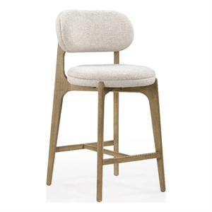 Carnation Cream Performance Fabric Counter Stool