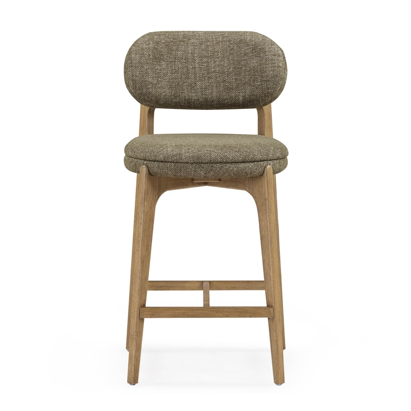 Carnation Green Performance Fabric Counter Stool