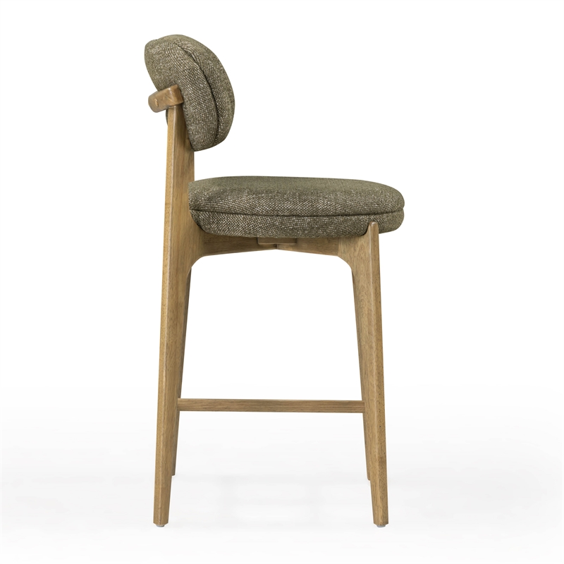Carnation Green Performance Fabric Counter Stool