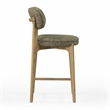 Carnation Green Performance Fabric Counter Stool