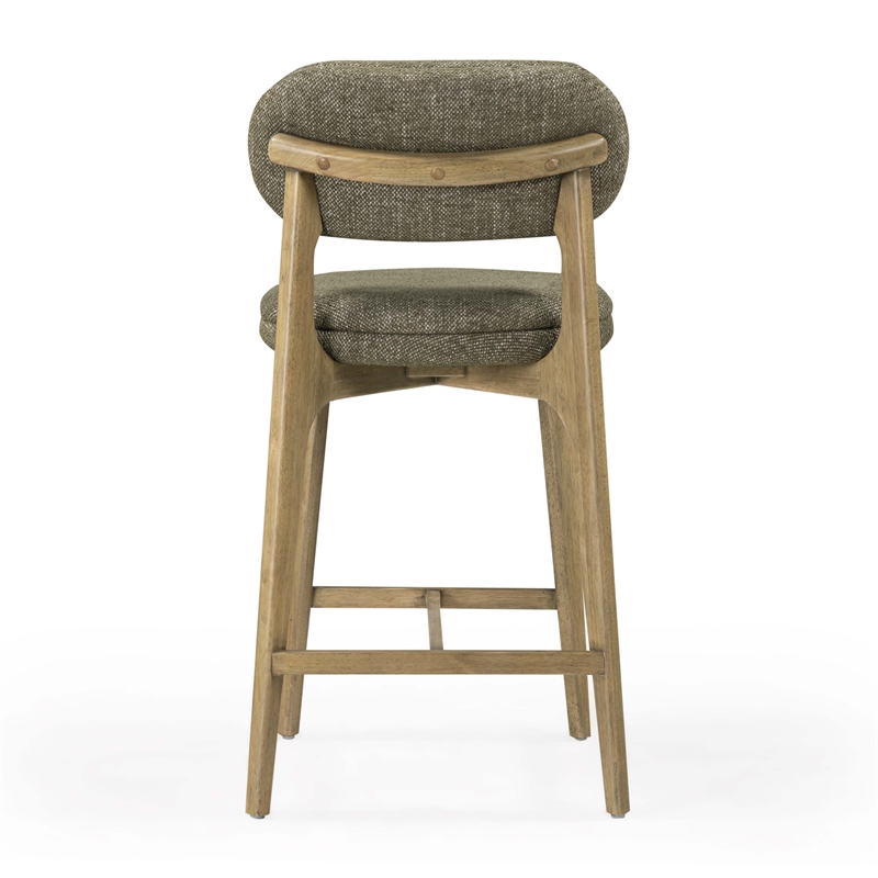 Carnation Green Performance Fabric Counter Stool