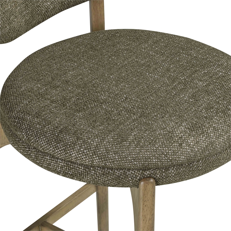 Carnation Green Performance Fabric Counter Stool
