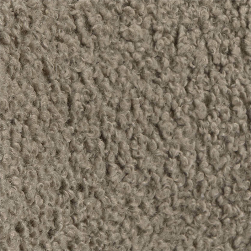 Bobbie Cream Vegan Leather and Grey Vegan Shearling Dining Chair