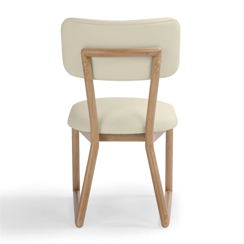 Bobbie Cream Vegan Leather Dining Chair