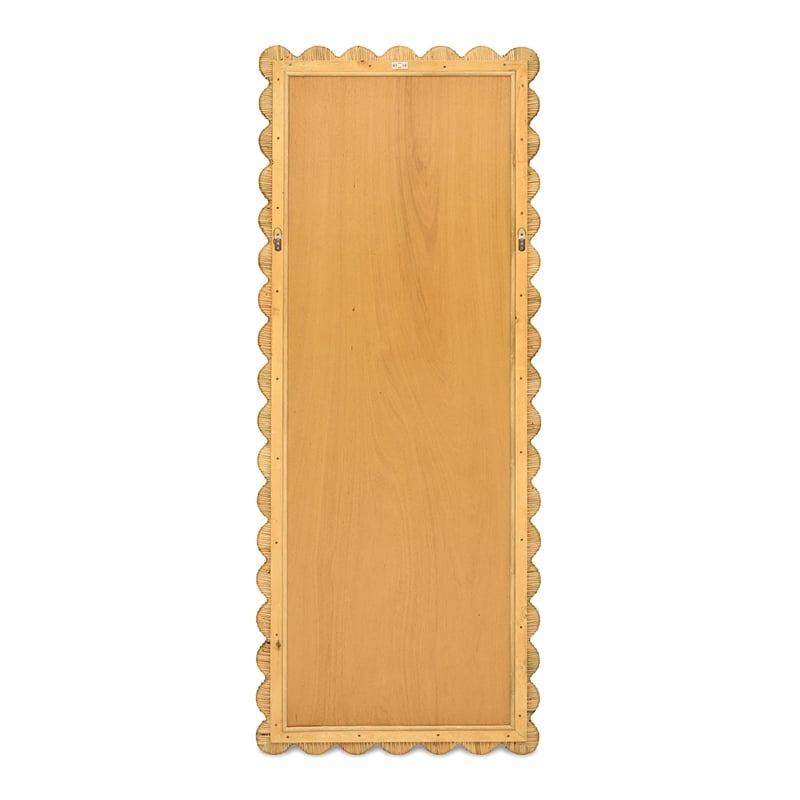 Bama Long Natural Rattan Wall Mirror