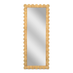 Bama Long Natural Rattan Wall Mirror