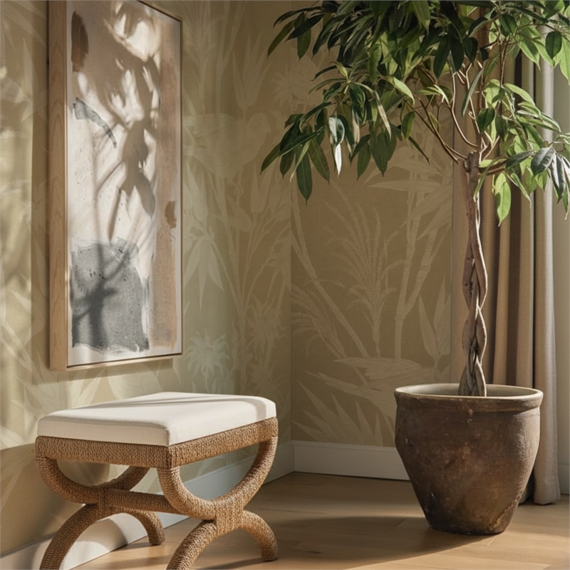 Kappa Natural Rattan Stool