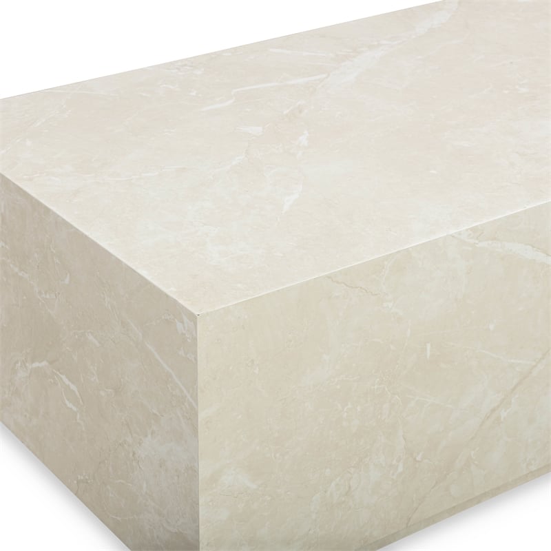 Romy Cream Travertine Coffee Table