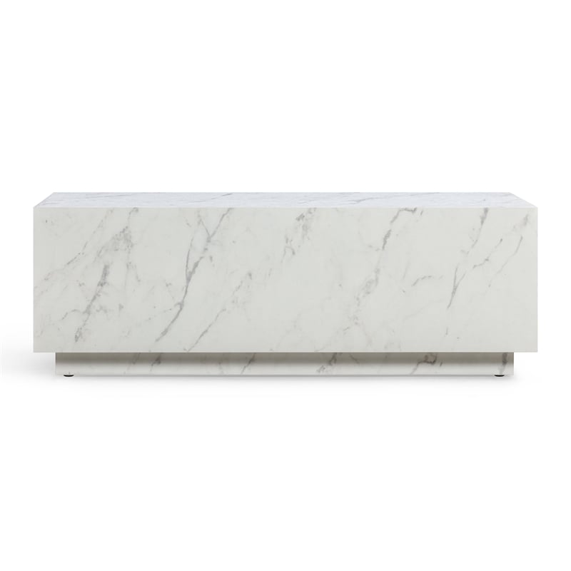 Romy White Marble Coffee Table