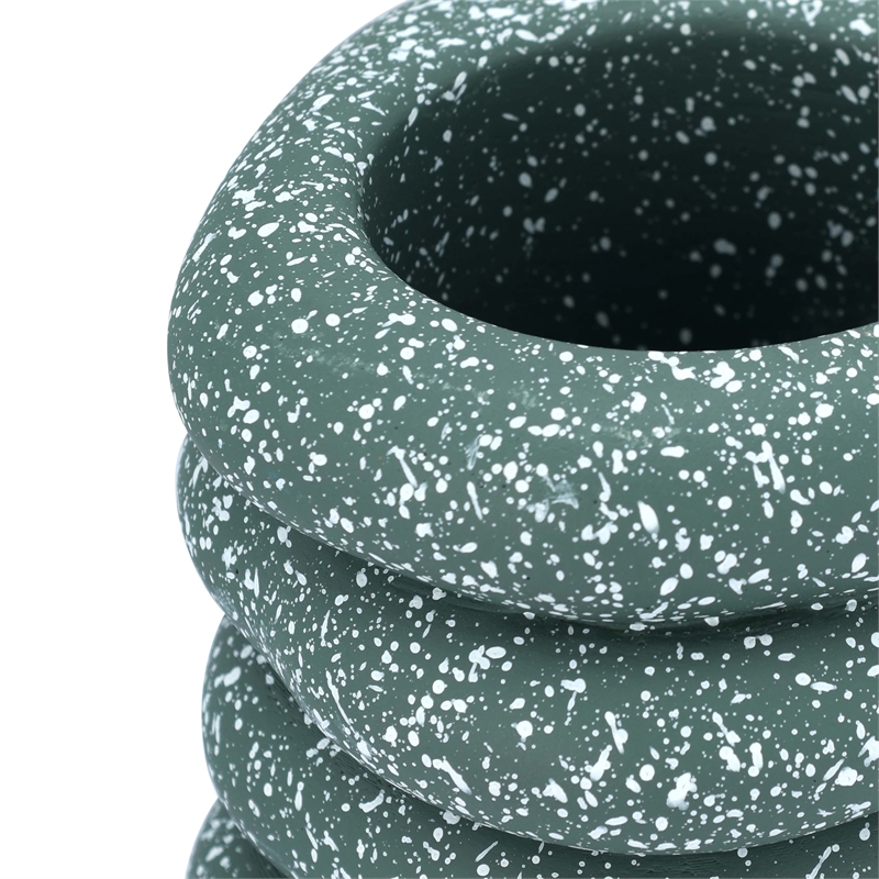 Gabby Speckled Green Cairn Vase