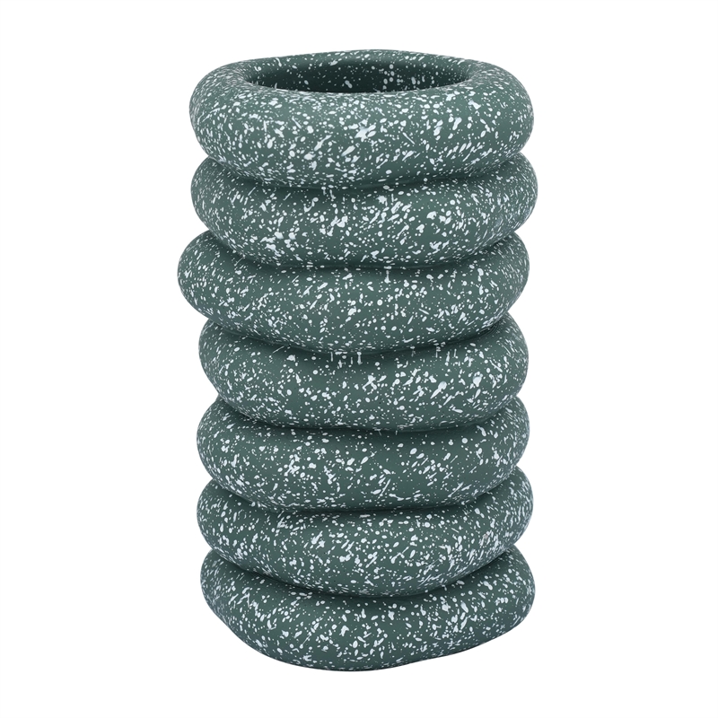 Gabby Speckled Green Cairn Vase