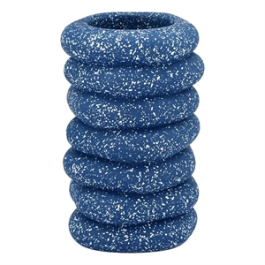 Gabby Speckled Blue Cairn Vase