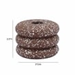 Gabby Speckled Rust Stacked Candleholder