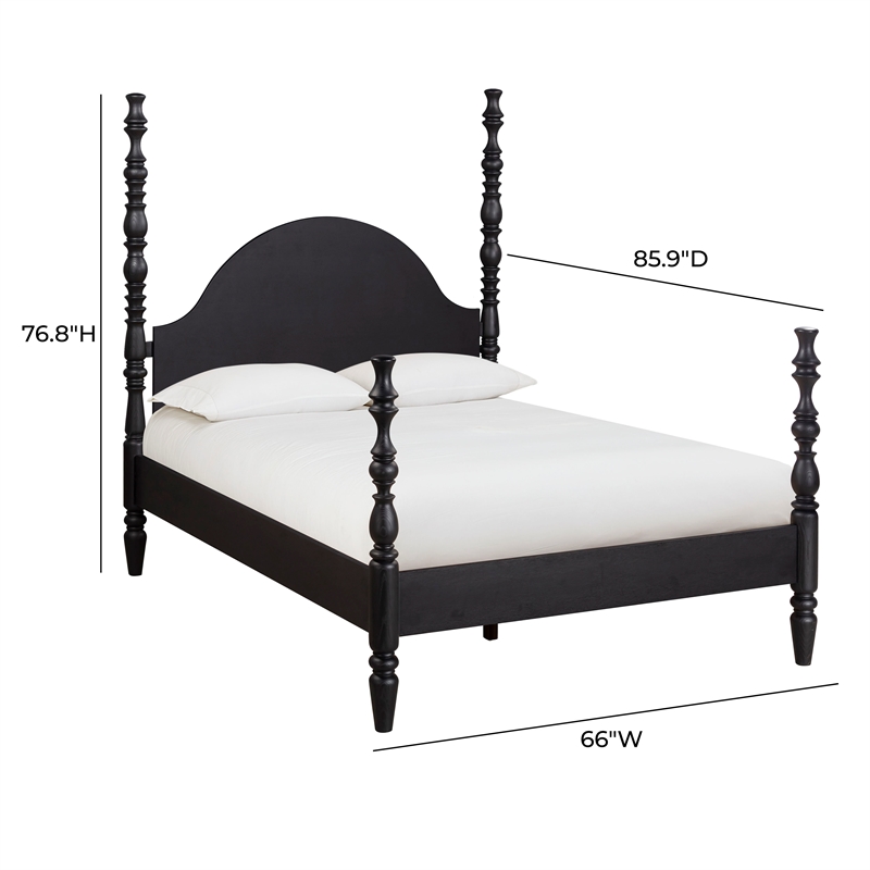 Rosalie Black Ash Queen Bed