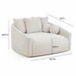 Hanim Cream Boucle Daybed