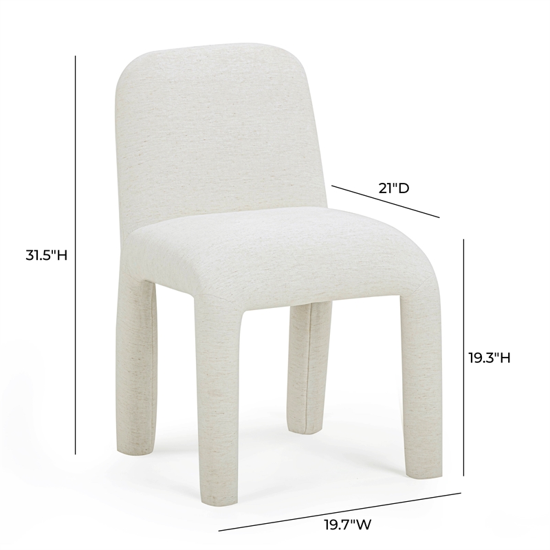 Georgia Cream Performance Chenille Dining Chair