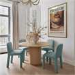 Georgia Light Blue Performance Chenille Dining Chair
