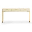 Pesce Cream Shagreen Console Table
