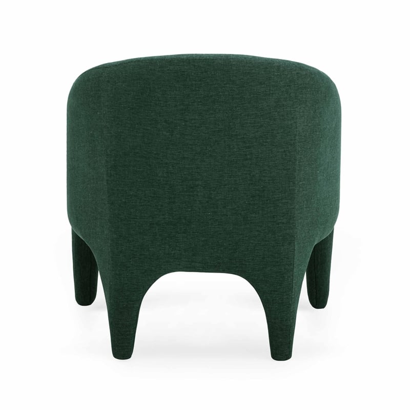 Kris Forest Green Chenille Accent Chair