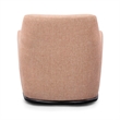 Mado Peach Textured Fabric Swivel Accent Chair