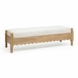 Thelma Cream Performance Basketweave Bench
