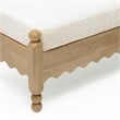 Thelma Cream Performance Basketweave Bench