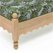 Thelma Olive Green Leopard Jacquard Bench