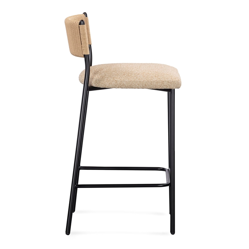 Celine Tan Performance Speckled Boucle Barstool