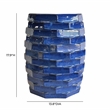 TOV Furniture Trax Azul Ceramic Table in Blue
