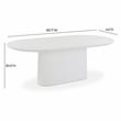 Nara Pure White Indoor/Outdoor Concrete Dining Table
