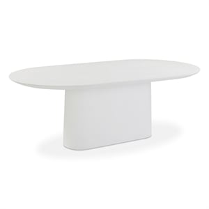 Nara Pure White Indoor/Outdoor Concrete Dining Table
