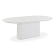 Nara Pure White Indoor/Outdoor Concrete Dining Table