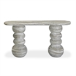 Hyre Faux Stone Indoor/Outdoor Concrete Console Table
