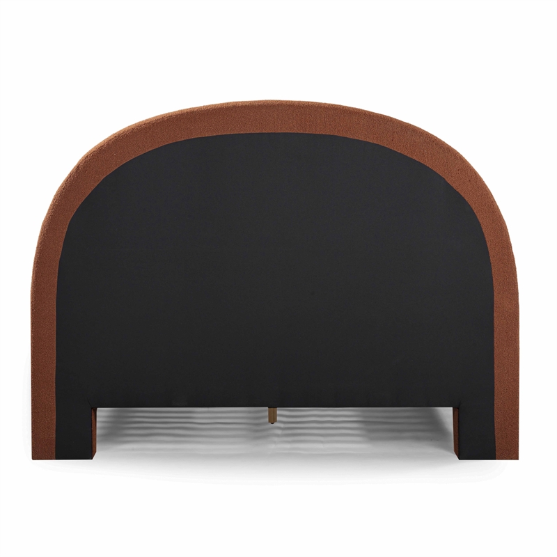 Orphea Autumn Red Boucle King Bed