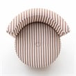 Alyssa Curry Yellow Striped Performance Linen Rolling Desk Chair