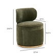 Amaya Green Upcycled Swivel Desk Chair