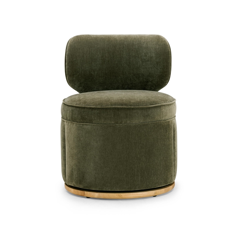 Amaya Green Upcycled Swivel Desk Chair