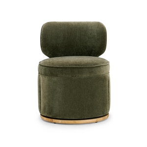 Amaya Green Upcycled Swivel Desk Chair