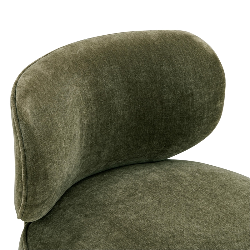 Amaya Green Upcycled Swivel Desk Chair