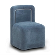 Dolce Blue Rolling Desk Chair