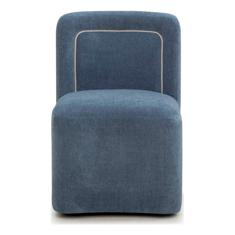 Dolce Blue Rolling Desk Chair