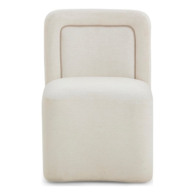 Dolce Cream Rolling Desk Chair